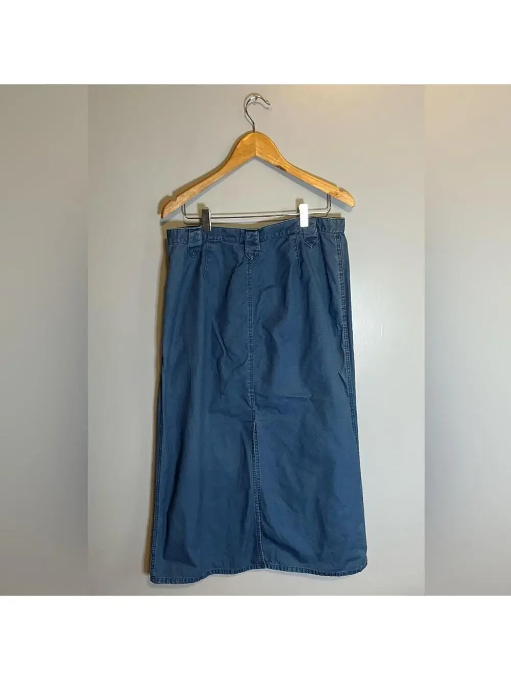 Vintage Calvin Klein midi Lizwear Liz Claiborne Jeans skirt 90s cotton modest